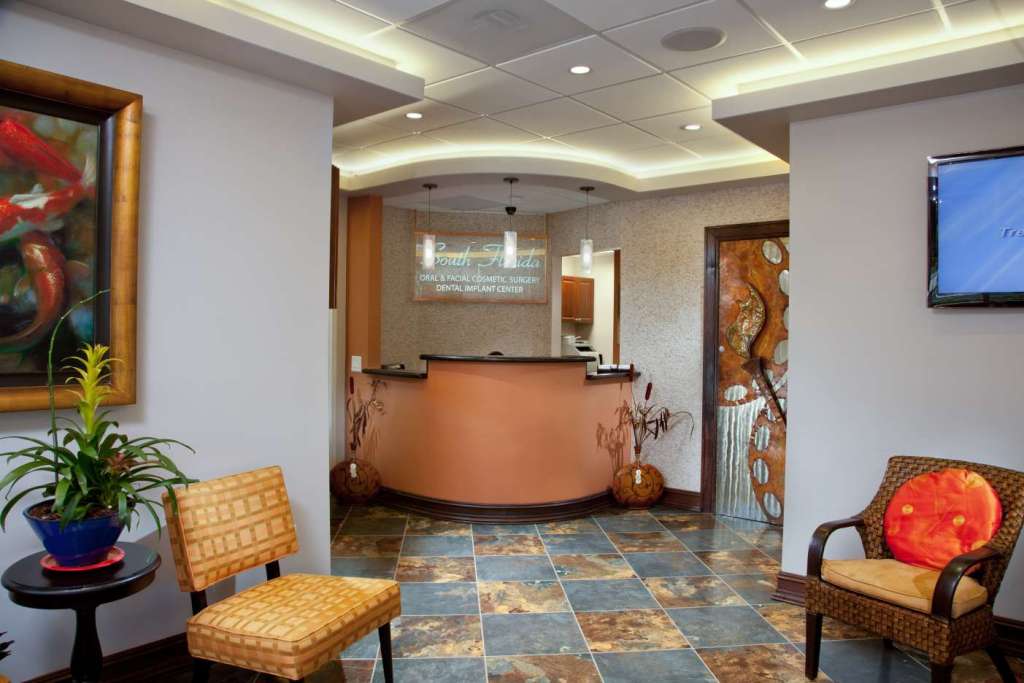 Reception and waiting room at {PRACTICE_NAME}